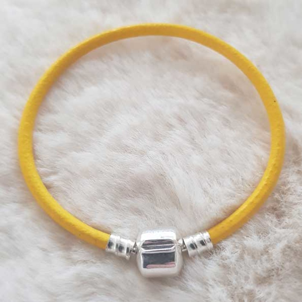 Europeiskt klipparmband vanligt 01 från 15 till 23 cm gul