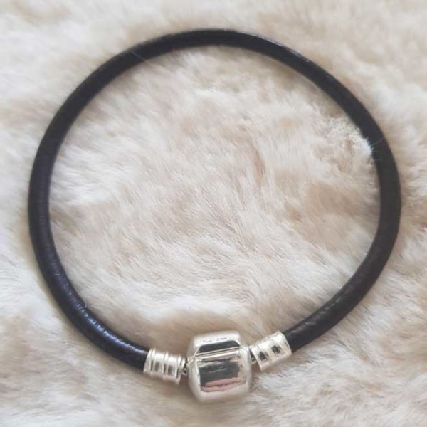 Europeiskt armband med klipp, vanligt 01 fr&aring;n 15 till 23 cm m&ouml;rkbrun