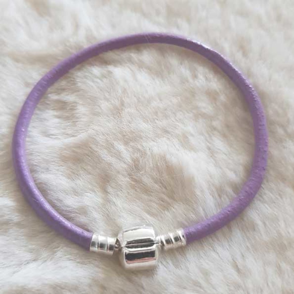 Europeiskt klipparmband vanligt 01 från 15 till 23 cm lila