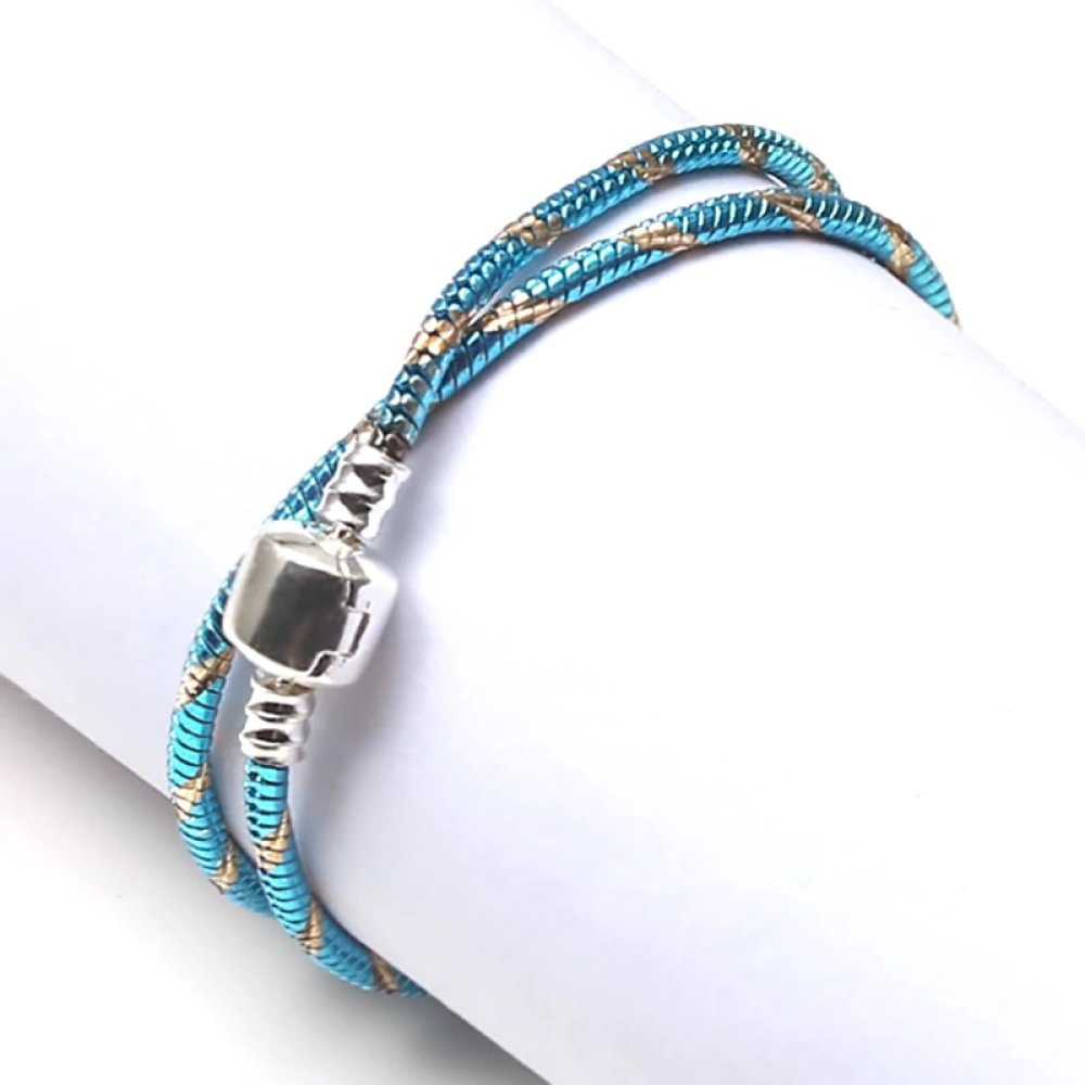 European Clip Armband 17 cm slätt lås N°28-01