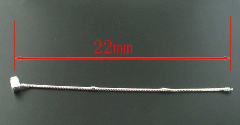 European Clip Armband 22 cm Slät lås Silverpläterad 925