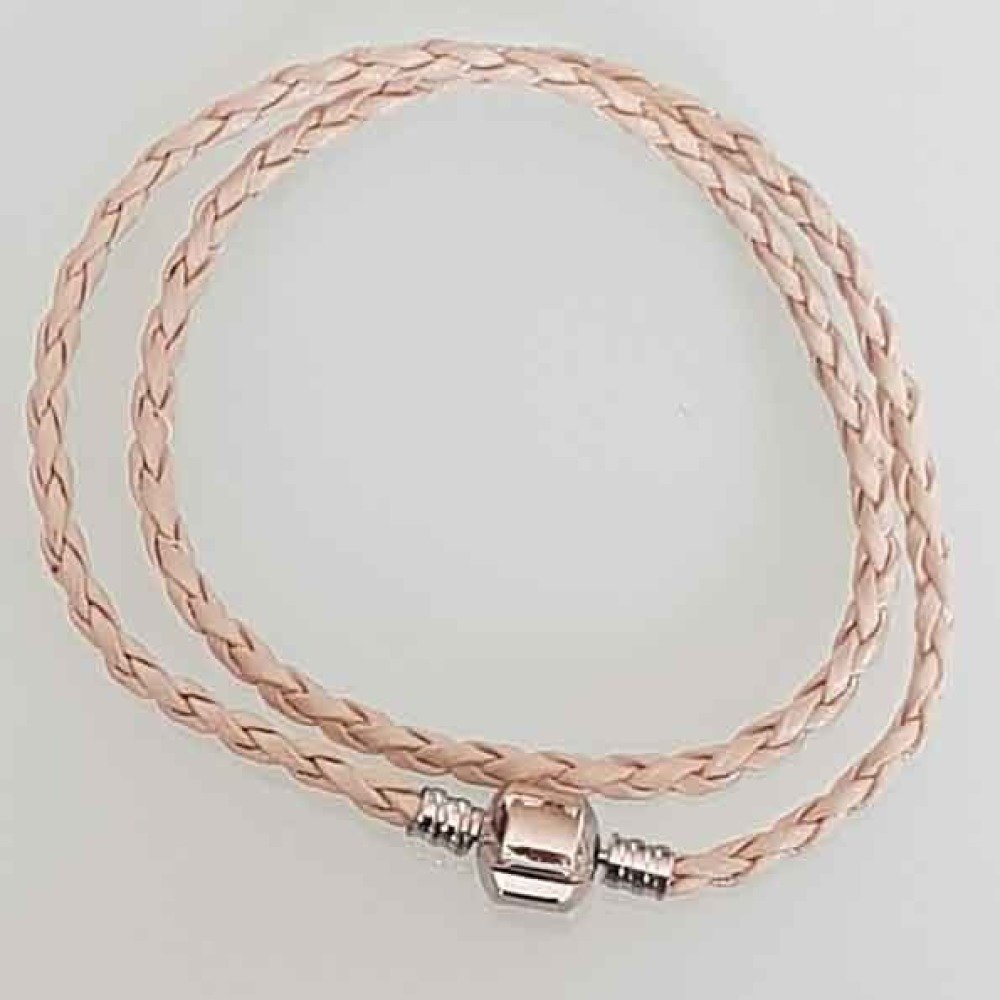 Europeiskt 2-svängigt flätad armband Clip Uni 02 20cm