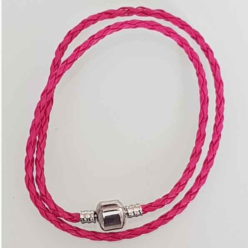 Europeiskt 2-svängigt flätad armband Clip Uni 04 20cm