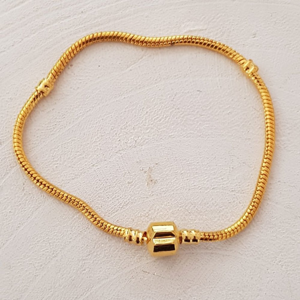 Europeiskt klipp armband guld