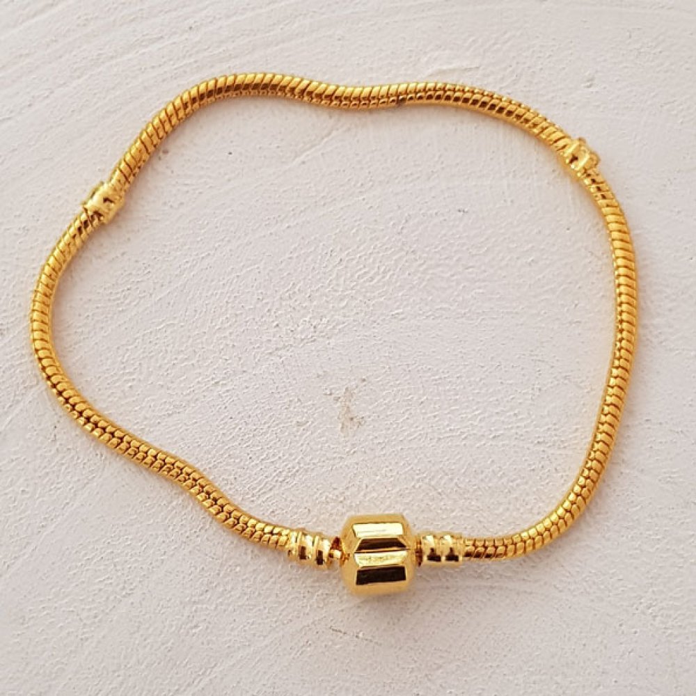 Europeiskt klipp armband guld