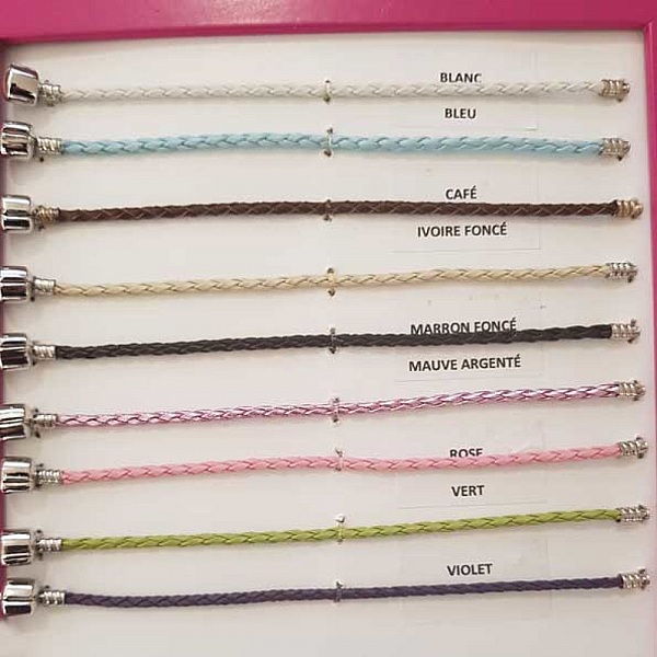 Europeiskt fl&auml;tad armband Clip Uni 02 FR&Aring;N 15 TILL 23 CM Vit