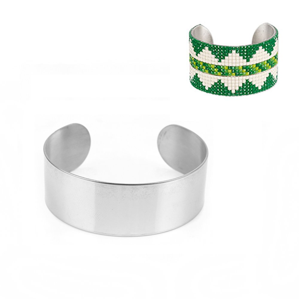 20 mm rostfritt stål manschettarmband N°03