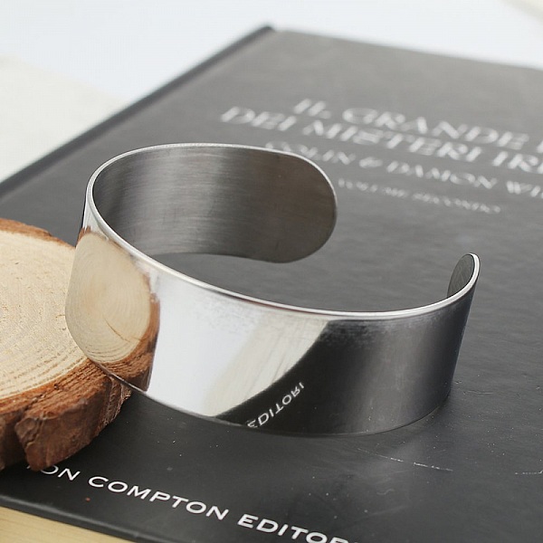 20 mm rostfritt st&aring;l manschettarmband N&deg;03