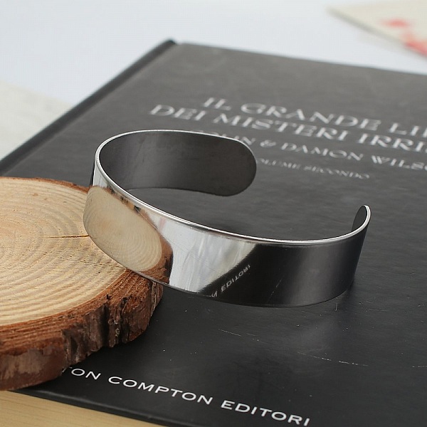 15 mm rostfritt st&aring;l manschettarmband N&deg;04