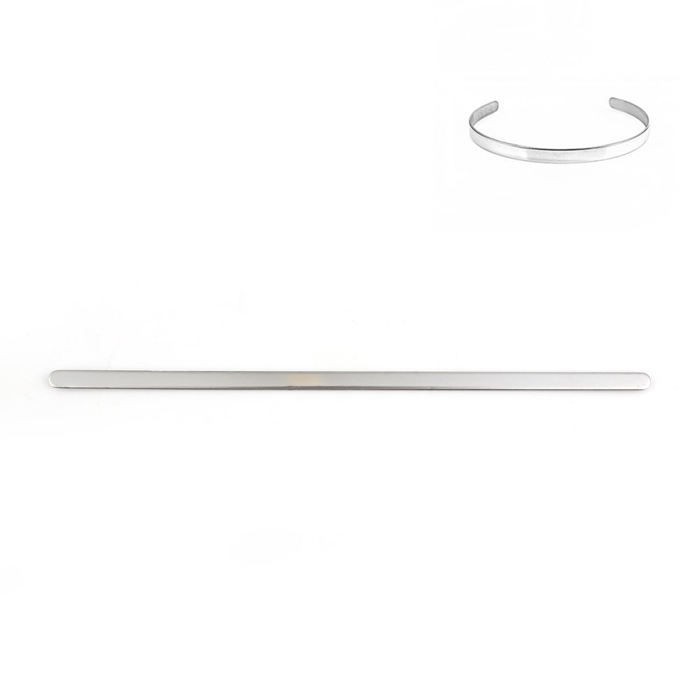 5 mm rostfritt stål manschett armband N°06 att vika