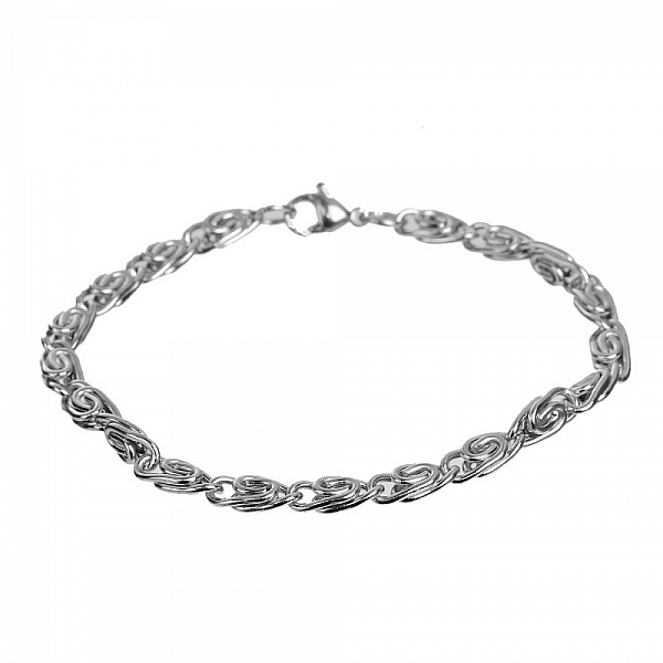 21,5 cm rostfritt st&aring;l armband N&deg;06 i 304