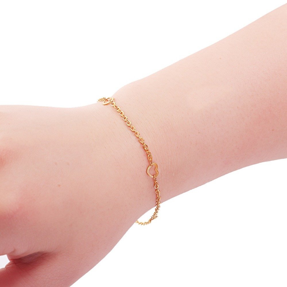Armband N°09 i 304 rostfritt stål, 23 cm