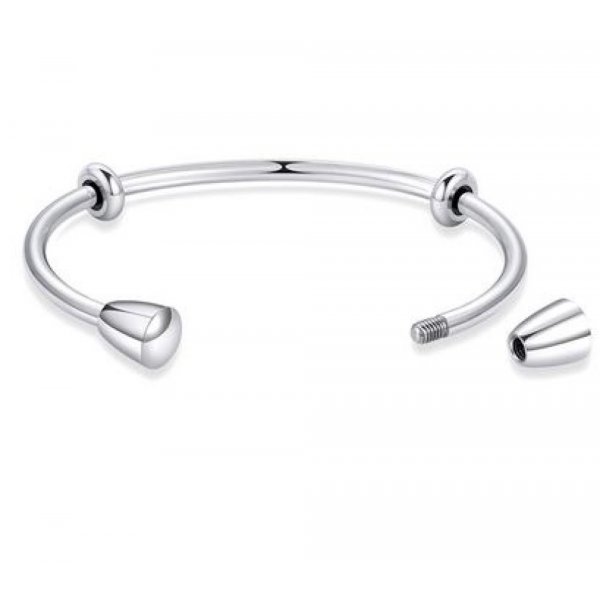 Bracelet Rigide Acier Inoxydable N&deg;12 Argent