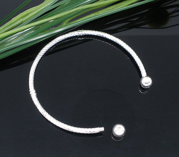 Bracelet Rigide N&deg;06 Argent 19 cm