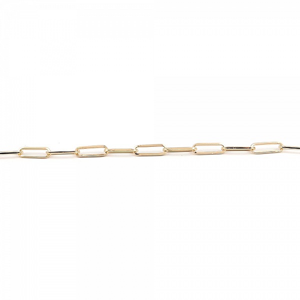 Bracelet maille ovale plaqu&eacute; or 16K 22 cm N&deg;02