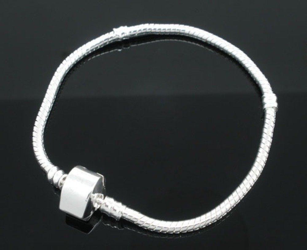 Europeiskt armband med ormkedja 3 mm magnetiserat från 17 till 23 cm
