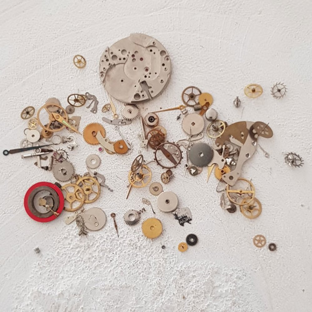 Clock Needle Charm - brons färg charm - steampunk N°03