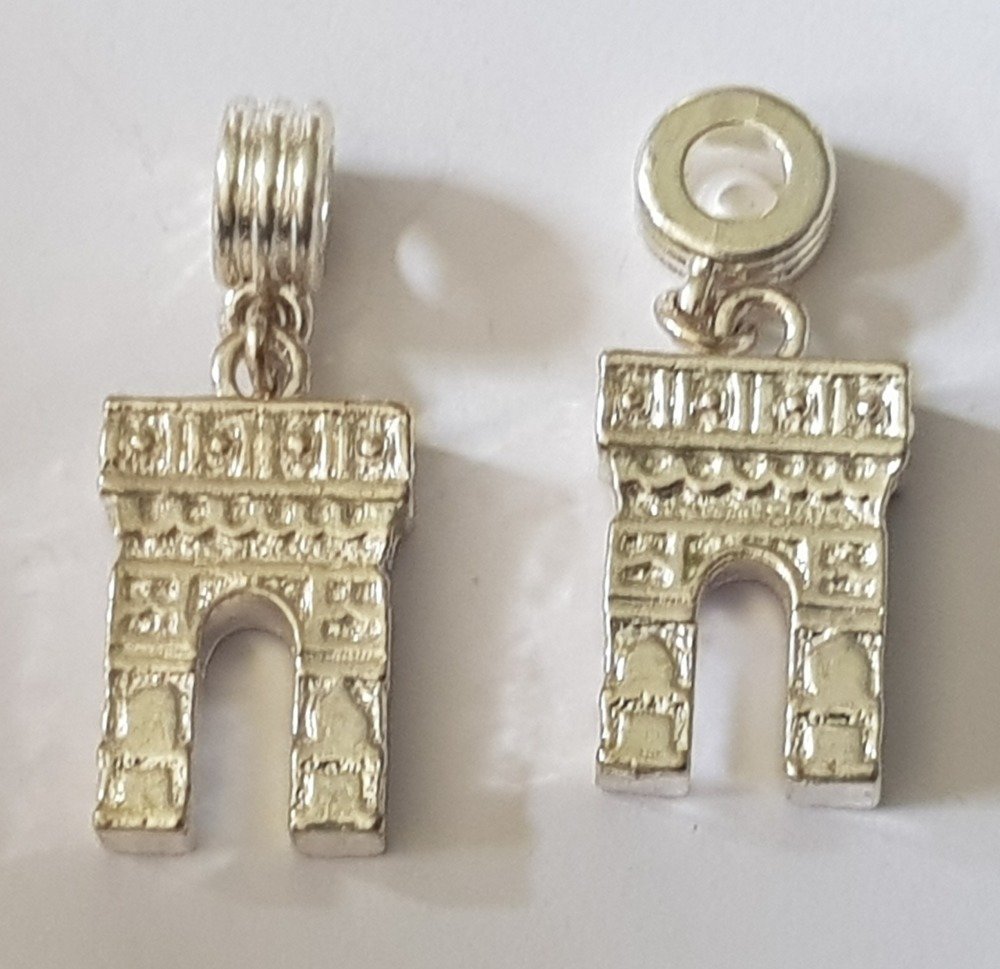 Arc de Triomphe silverpläterad charm