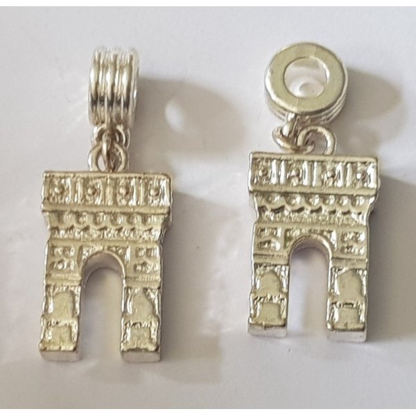 Arc de Triomphe silverpl&auml;terad charm
