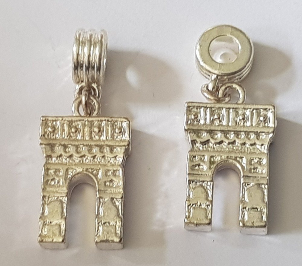 Arc de Triomphe silverpläterad charm