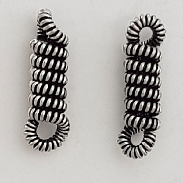 Charm Bar 2 ringar N&deg;04 Silver 