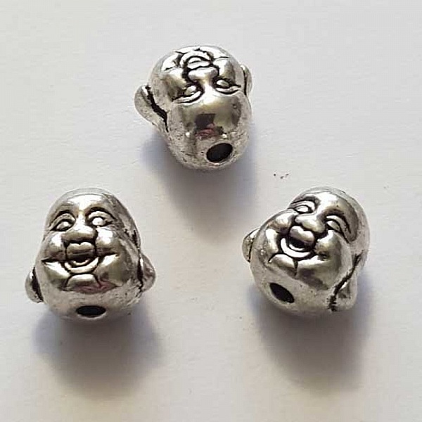 Breloque Bouddha N&deg;04 10 mm Argent