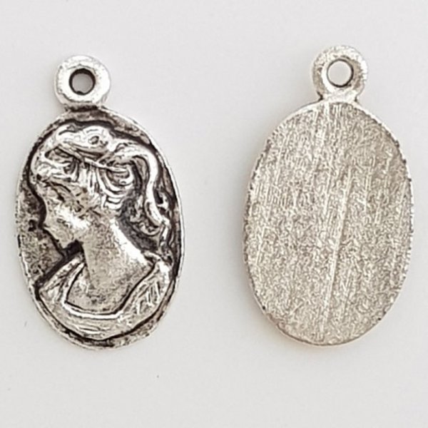 Kvinna Cameo charm N&deg;01 Silver