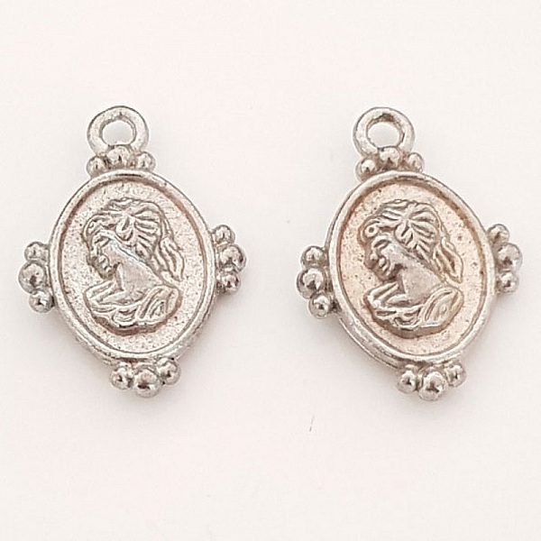 Kvinna Cameo charm N&deg;02 Silver