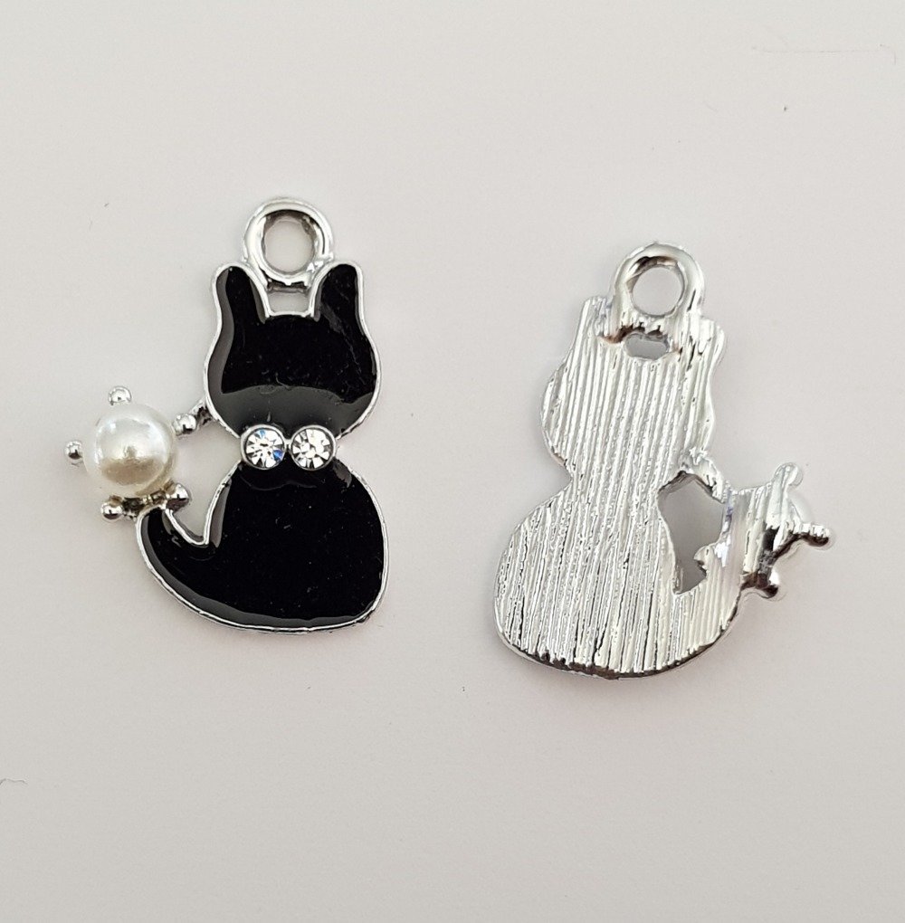 Katt charm N°13 X 5 stycken