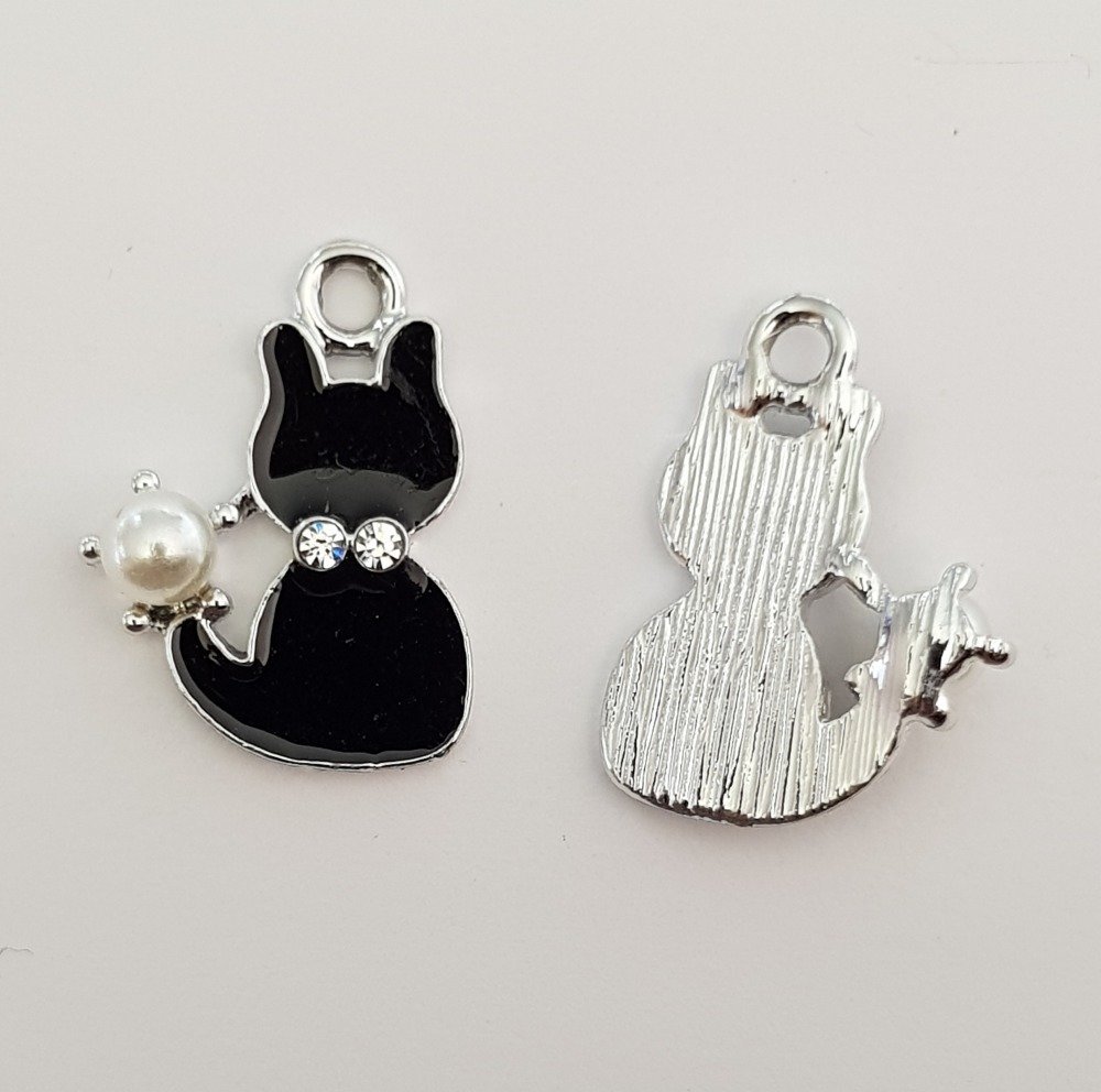 Katt charm N°13 X 10 stycken