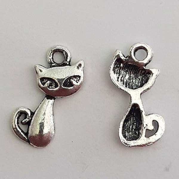 Cat charm N&deg;16 x 10 stycken