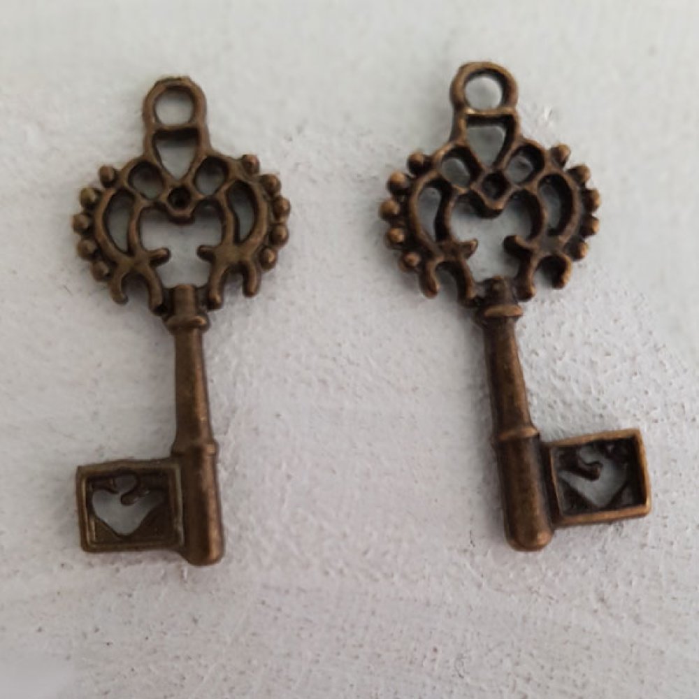 Nyckel charm N°14 brons