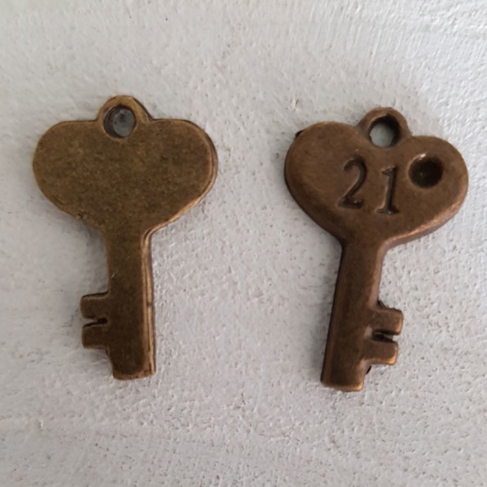 Nyckel charm N°15 brons