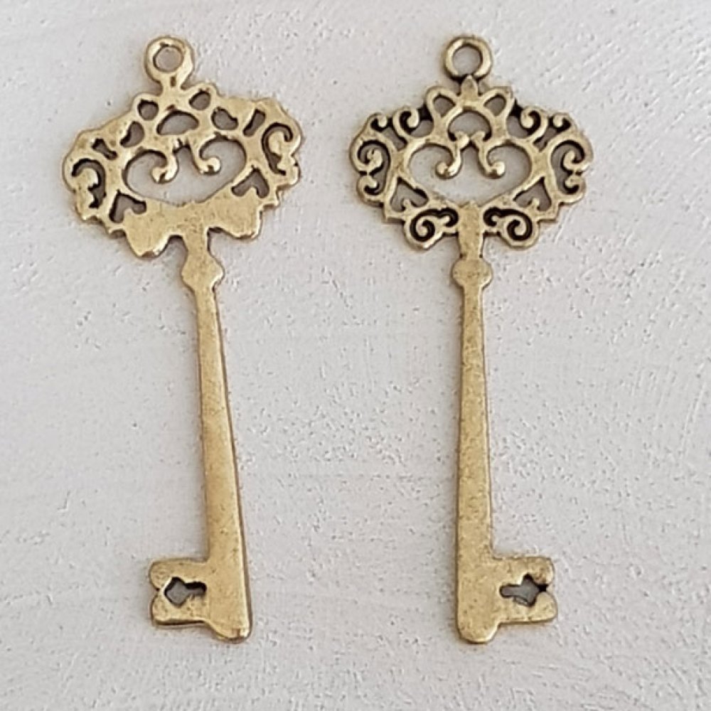 Nyckel charm N°29 antik guld