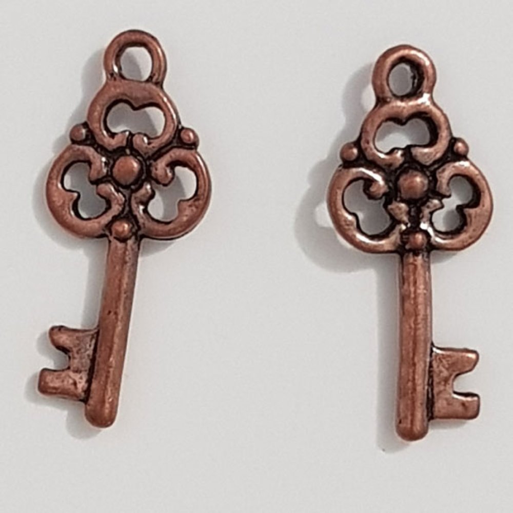 Nyckel charm N°36 koppar