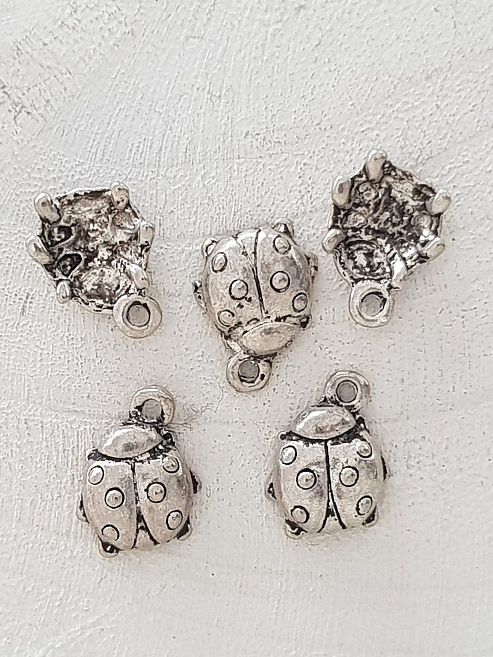 Ladybird charm N&deg;02 Silver
