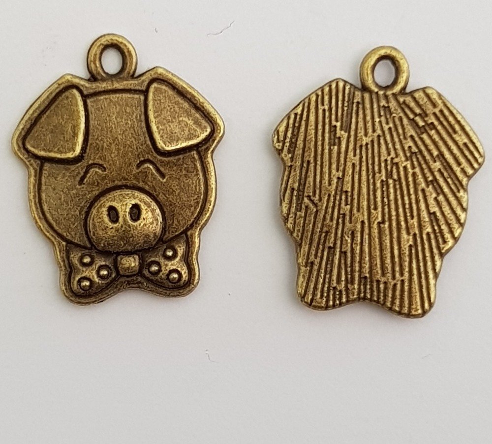 Charm för gris N°02 X 1 stycke