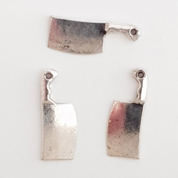 Charm K&ouml;kskniv N&deg;01 Silver x 10 stycken.