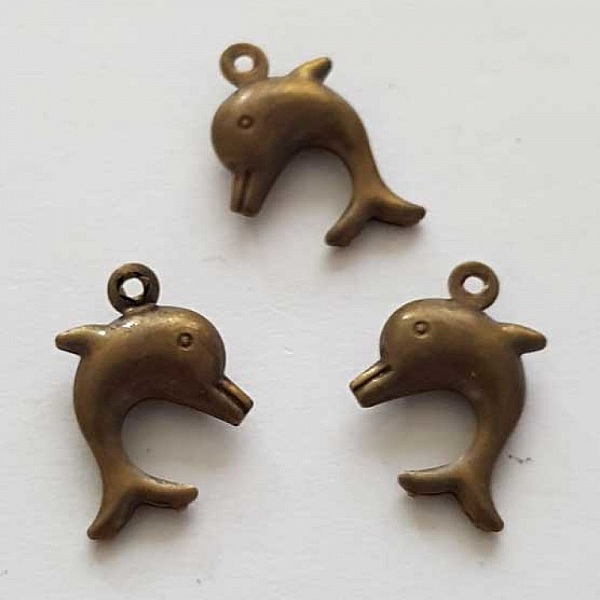 Breloque Dauphin N&deg;05 Bronze