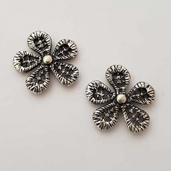 Charm Diverse N&deg;010 Silver Flower