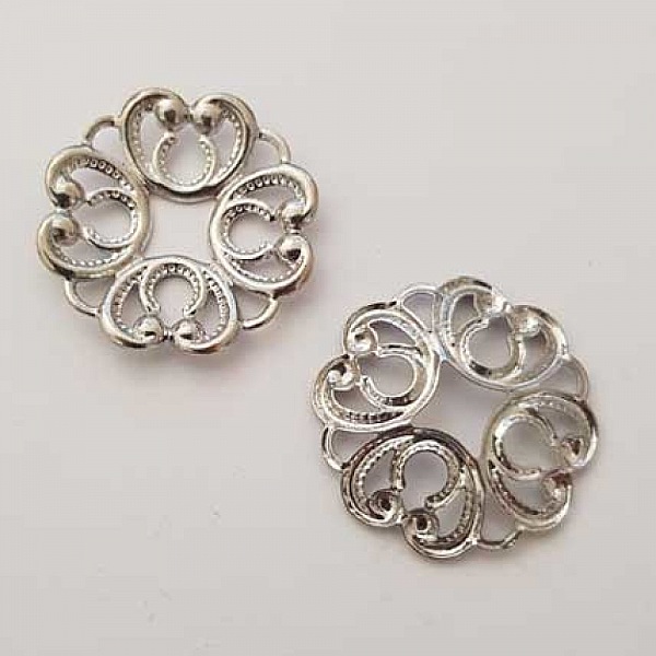 Charm Diverse N&deg;018 Silver Flower