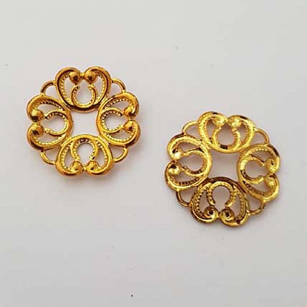 Charm Various N&deg;018 Guld Blomma