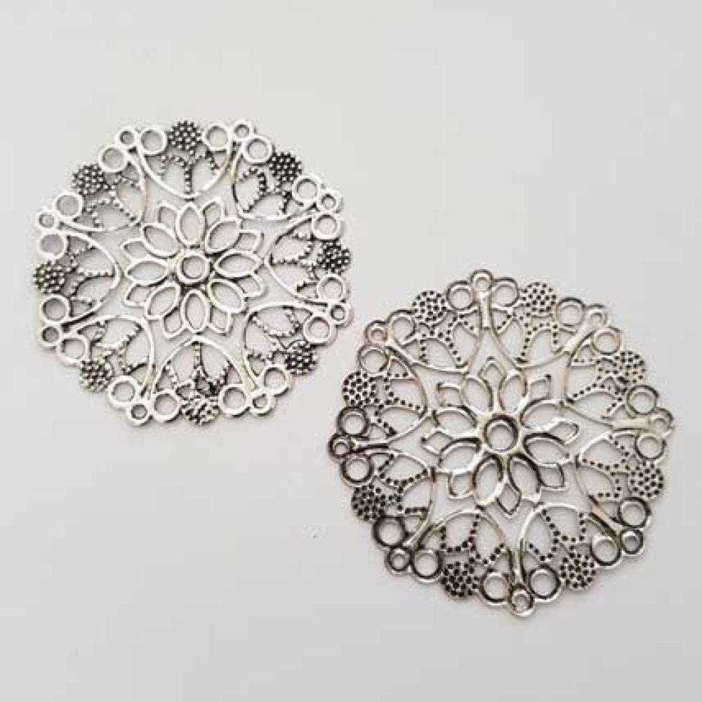 Charm Diverse N°023 Silver rund