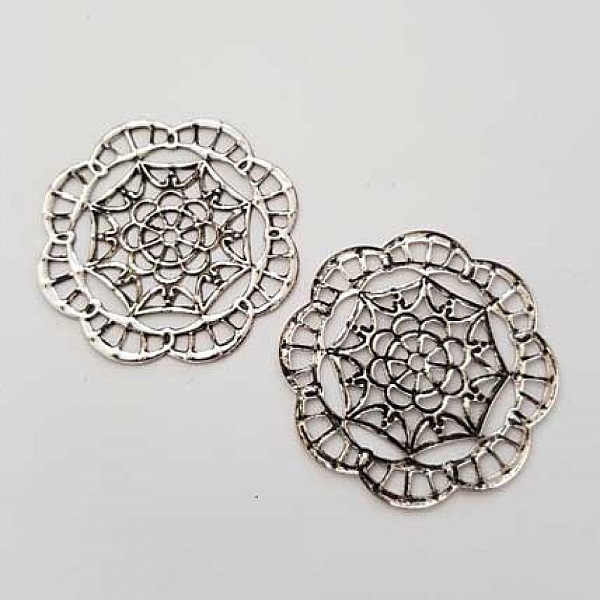 Charm Diverse N&deg;024 Silver Round