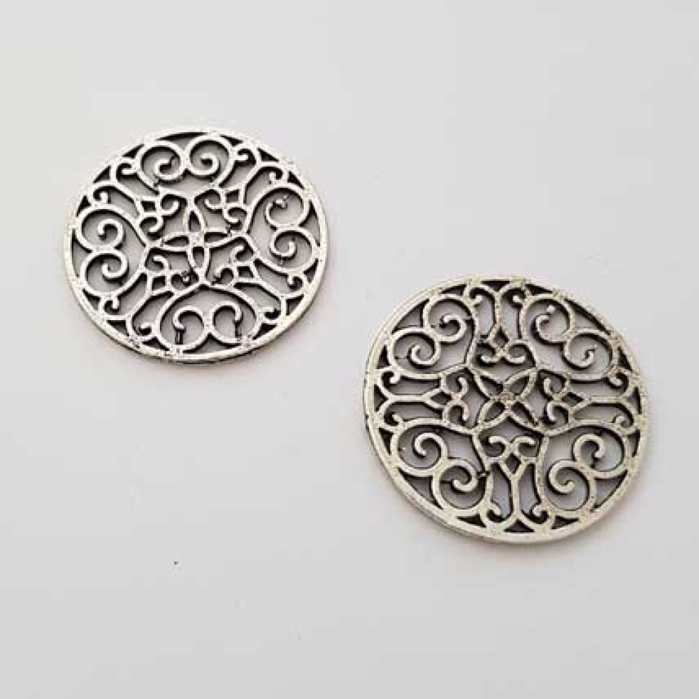 Charm Diverse N°020 Silver rund