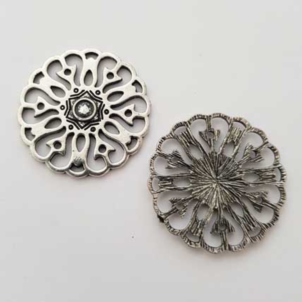 Charm Diverse N°022 Silver rund