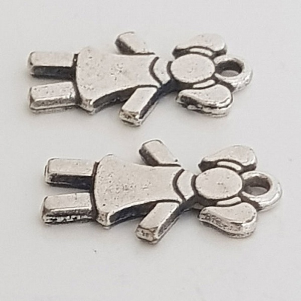 Barnberlock N&deg;29-02 Zamak (f&ouml;rsilvrad)