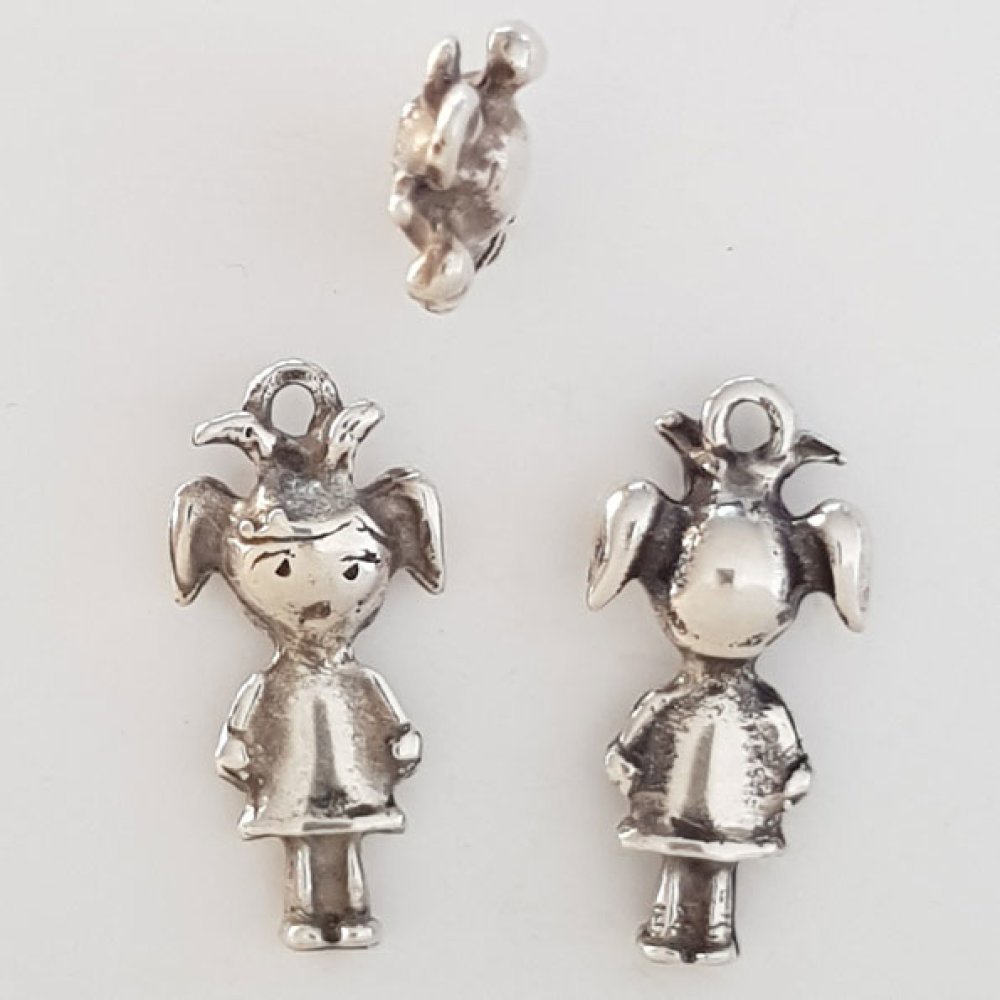 Barnberlock N°32 Zamak (försilvrad)