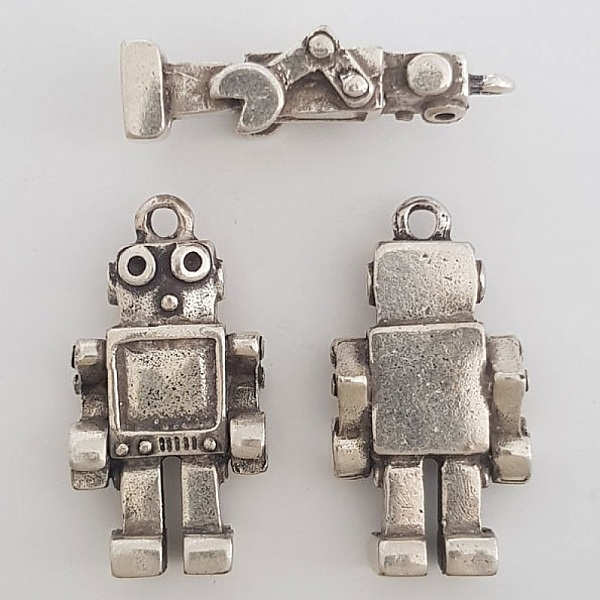 Barnberlock N&deg;42 Zamak (f&ouml;rsilvrad)