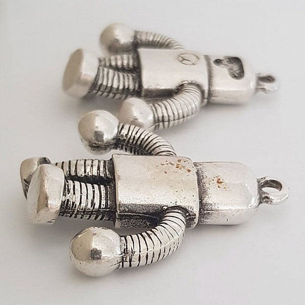 Barnberlock N&deg;43 Zamak (f&ouml;rsilvrad)